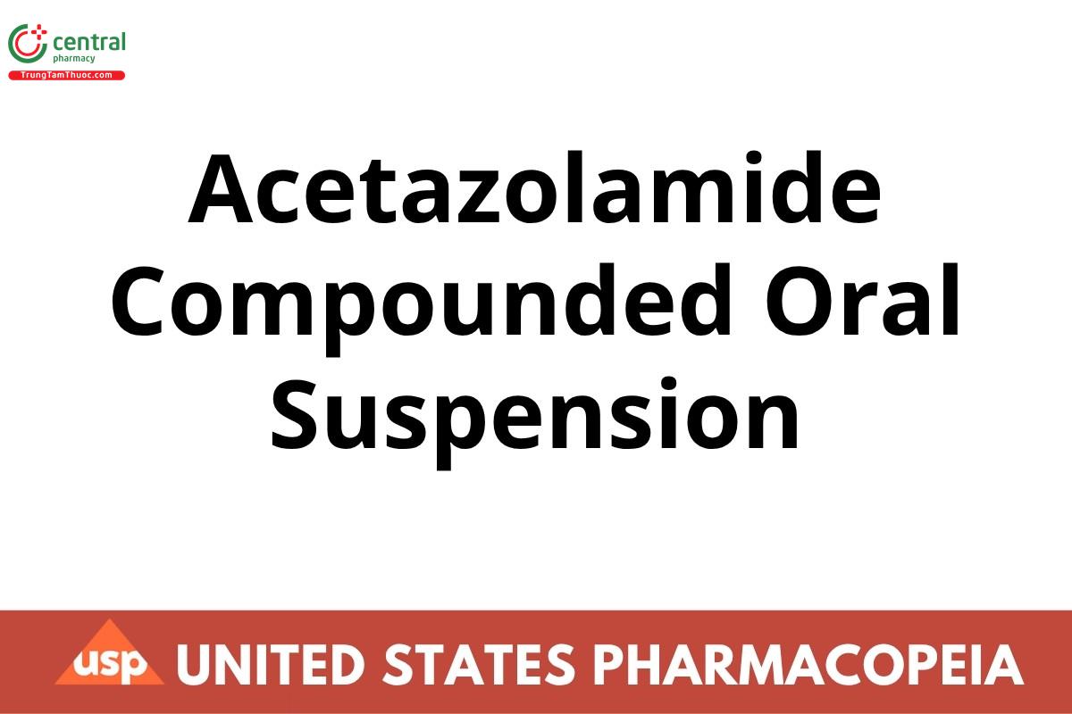 Acetazolamide Compounded Oral Suspension