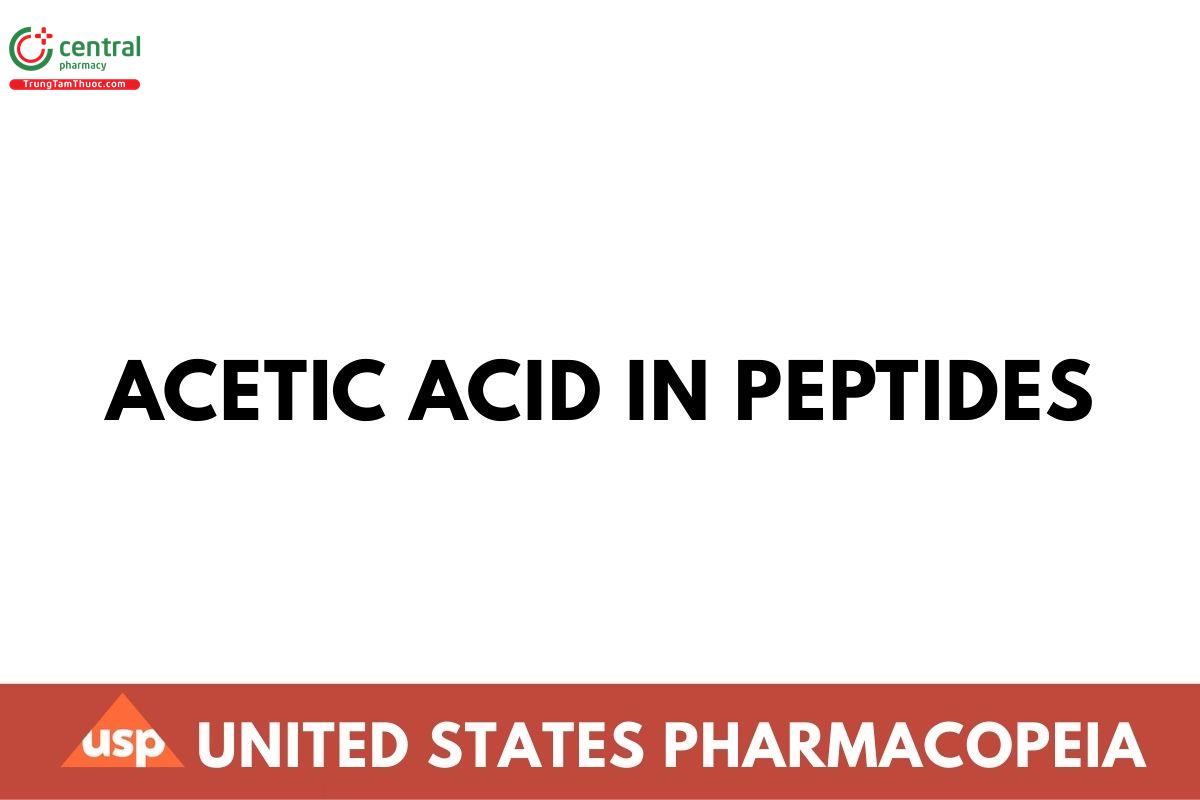  Acetic Acid in Peptides