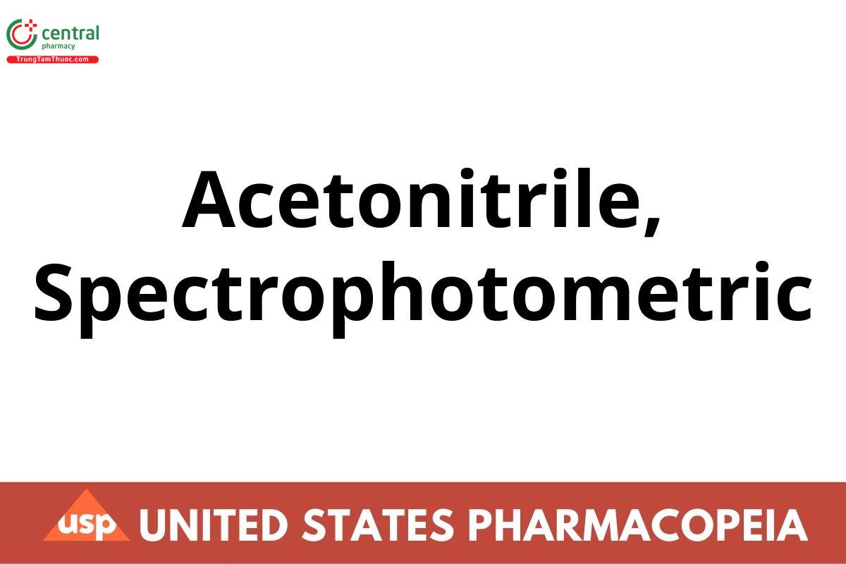 Acetonitrile, Spectrophotometric