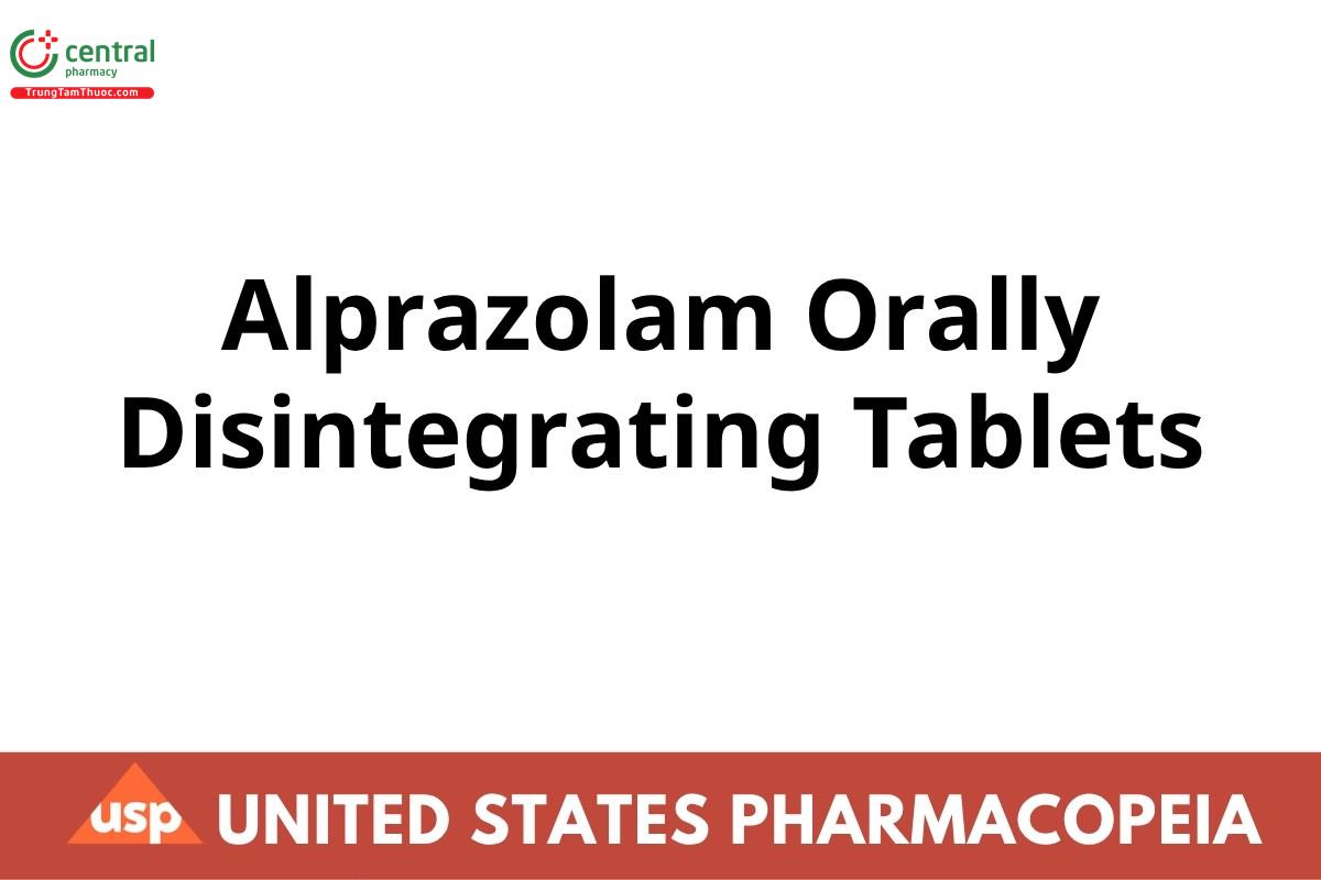 Alprazolam Orally Disintegrating Tablets