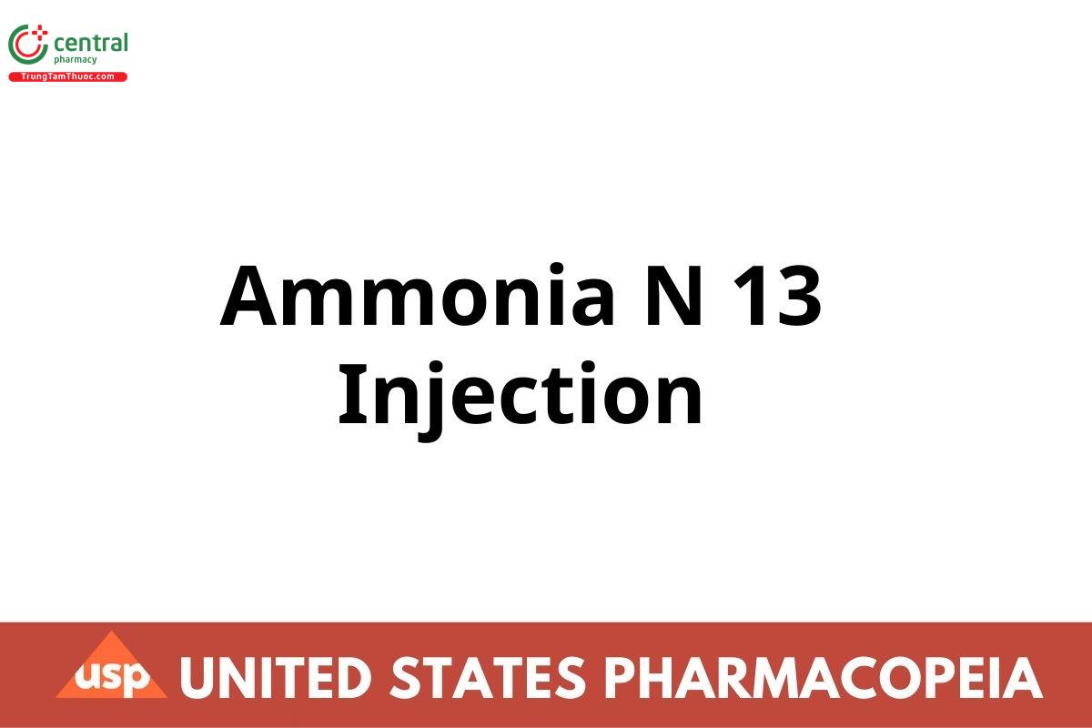 Ammonia N 13 Injection