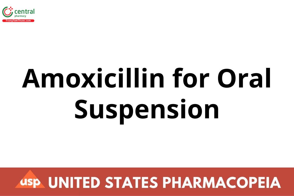 Amoxicillin for Oral Suspension
