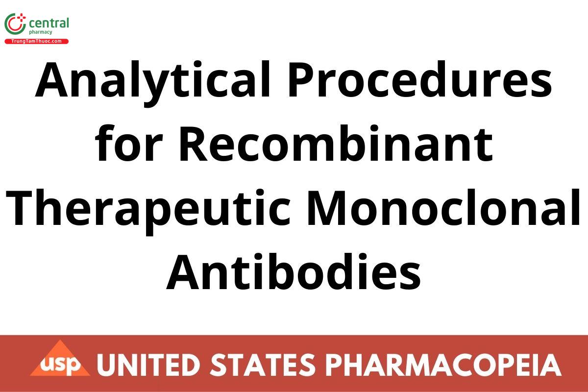Analytical Procedures for Recombinant Therapeutic Monoclonal Antibodies