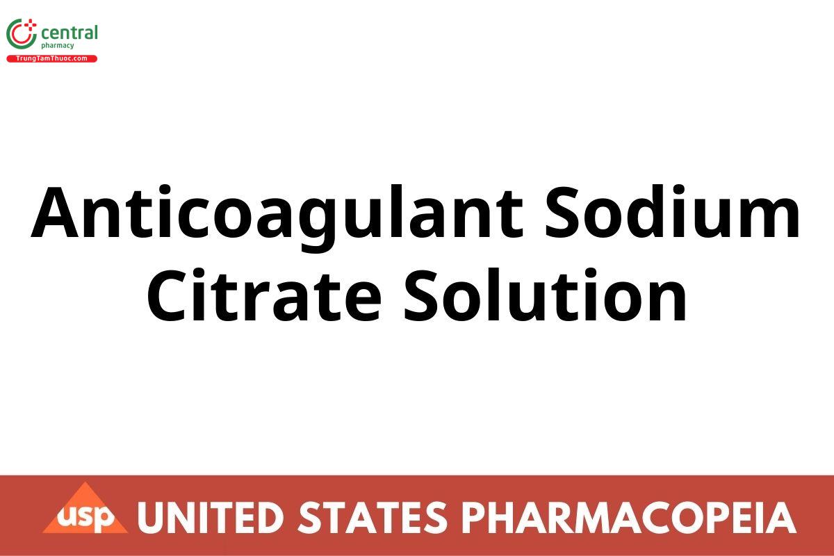 Anticoagulant Sodium Citrate Solution