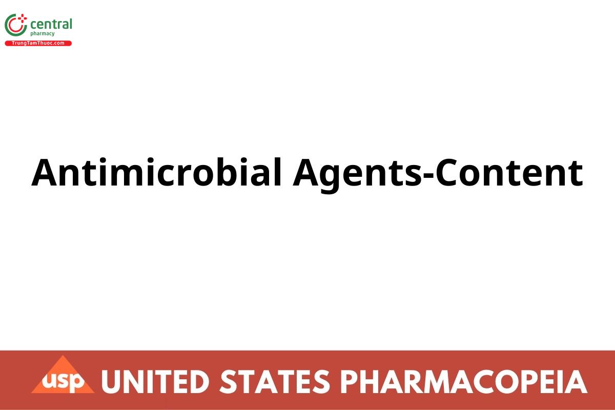 Antimicrobial Agents-Content