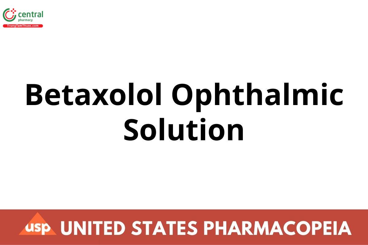Betaxolol Ophthalmic Solution