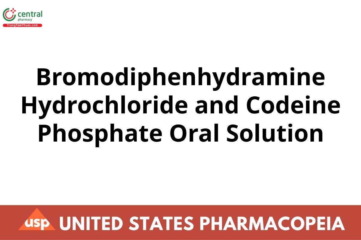 Bromodiphenhydramine Hydrochloride and Codeine Phosphate Oral Solution