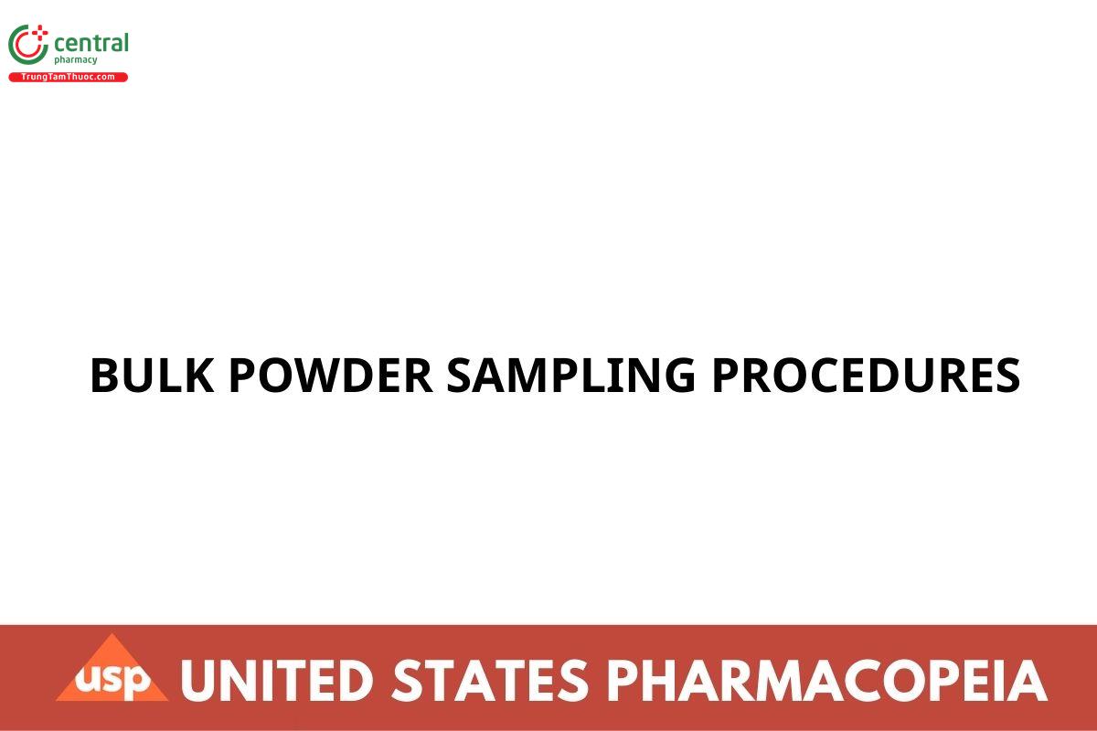 BULK POWDER SAMPLING PROCEDURES