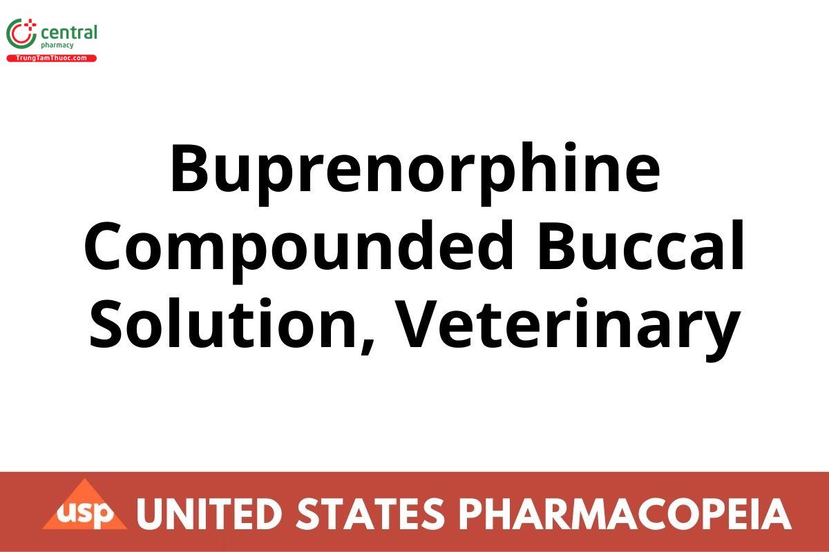 Buprenorphine Compounded Buccal Solution, Veterinary