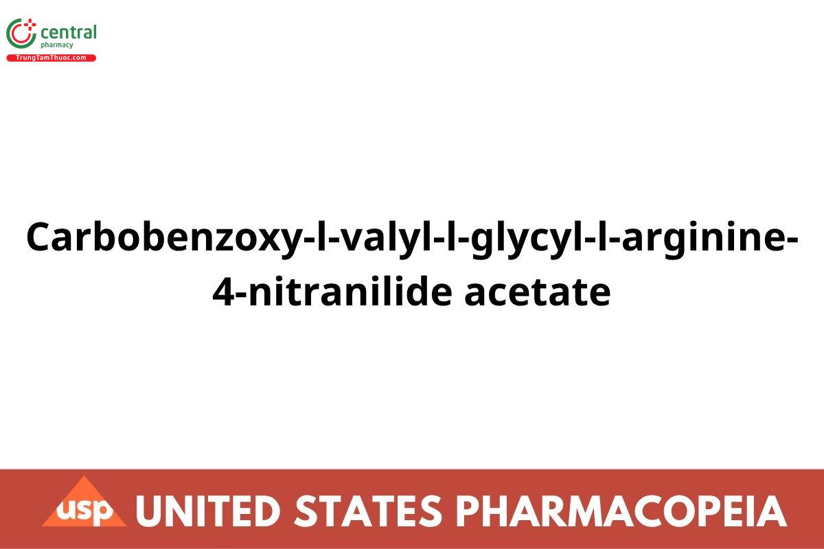 Carbobenzoxy-l-valyl-l-glycyl-l-arginine-4-nitranilide acetate,
