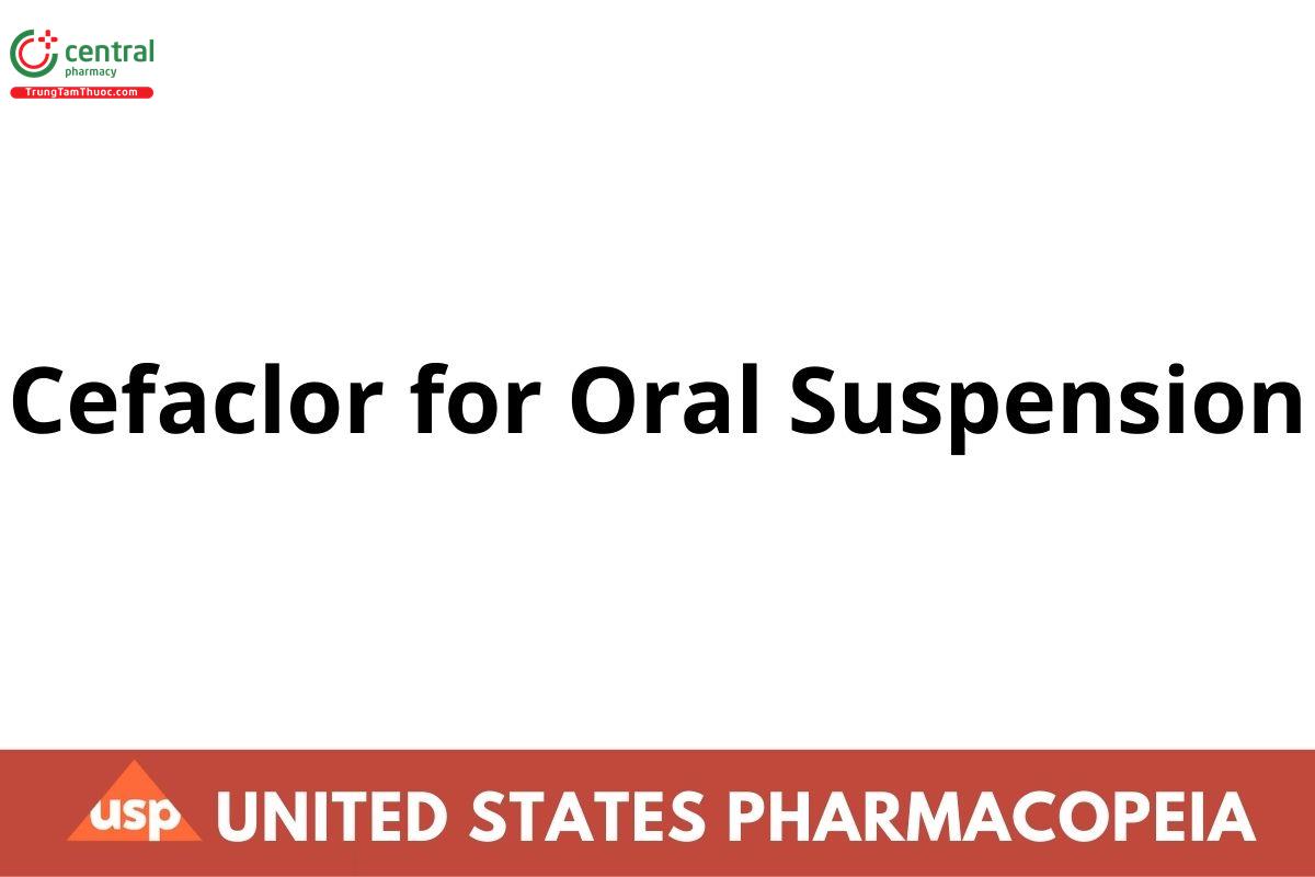 Cefaclor for Oral Suspension