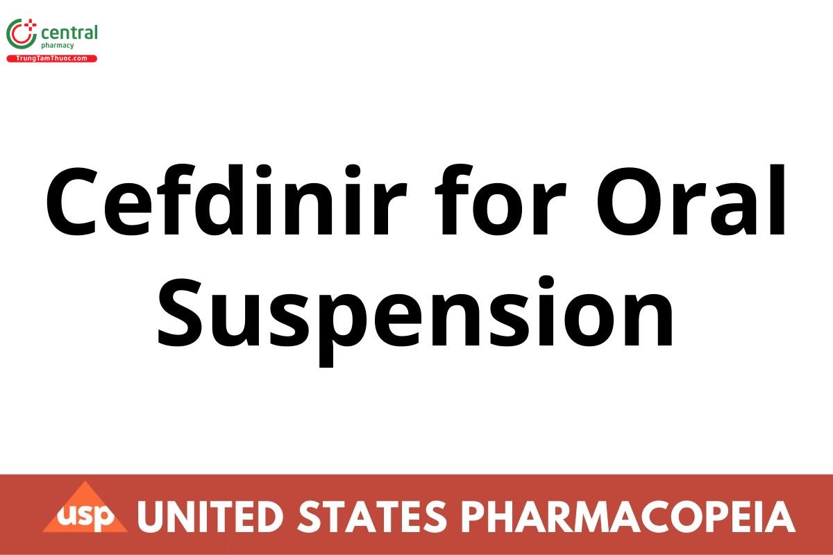 Cefdinir for Oral Suspension