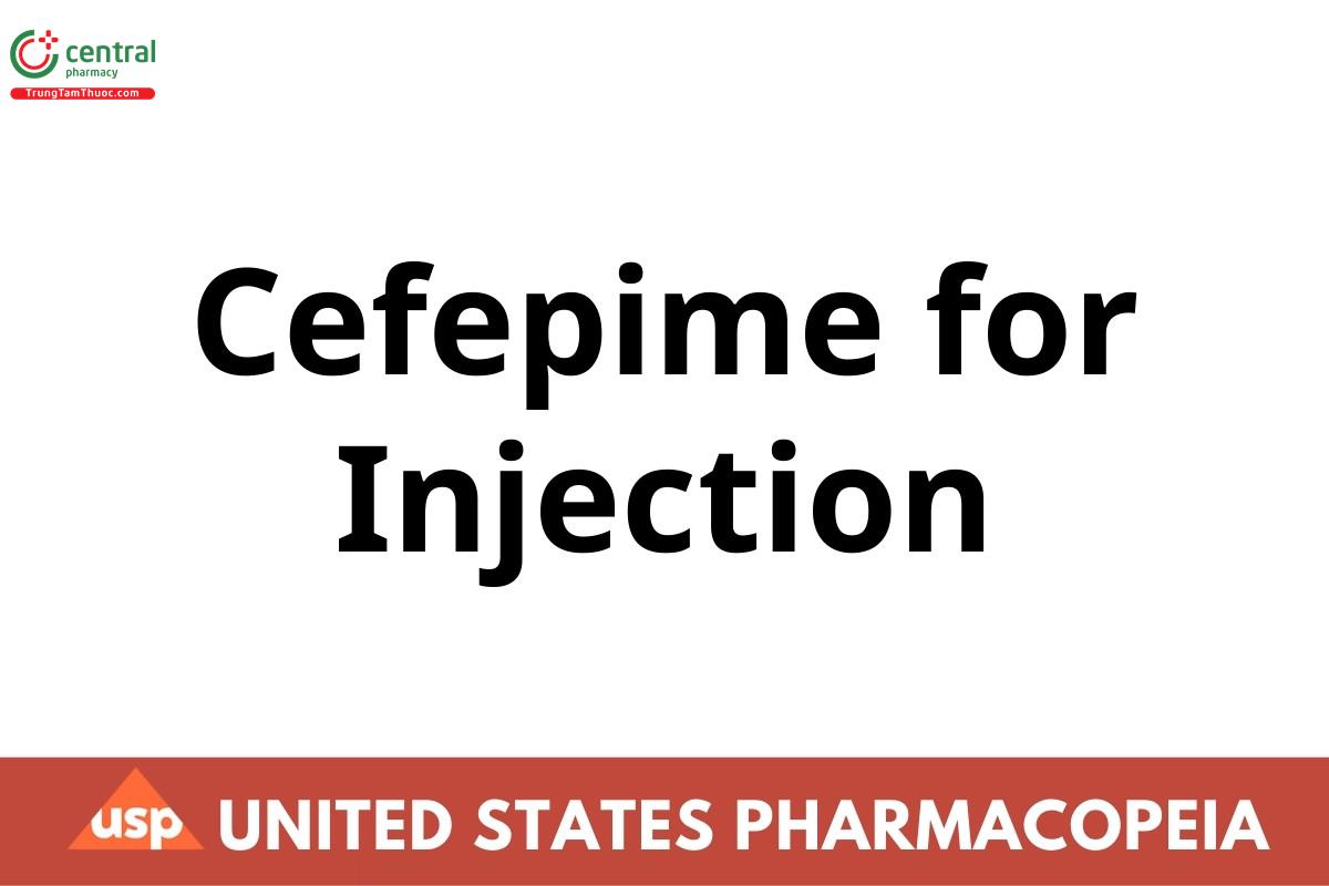 Cefepime for Injection