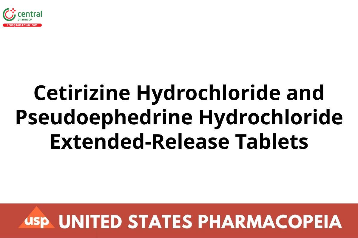 Cetirizine Hydrochloride and Pseudoephedrine Hydrochloride Extended-Release Tablets