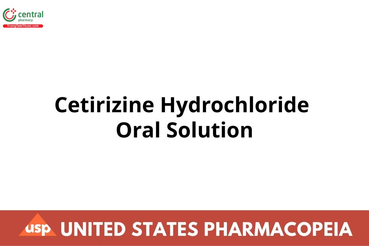 Cetirizine Hydrochloride Oral Solution