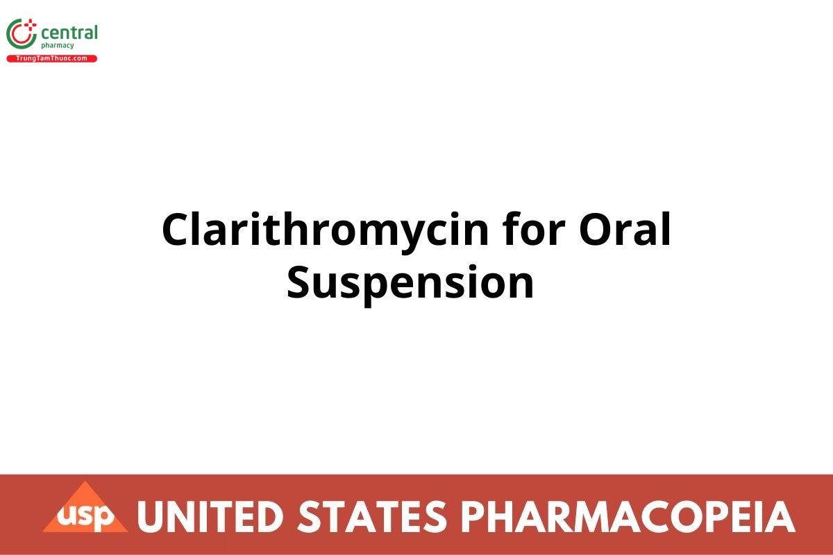 Clarithromycin for Oral Suspension 