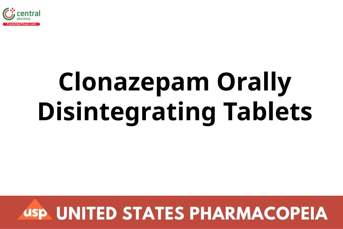 Clonazepam Orally Disintegrating Tablets