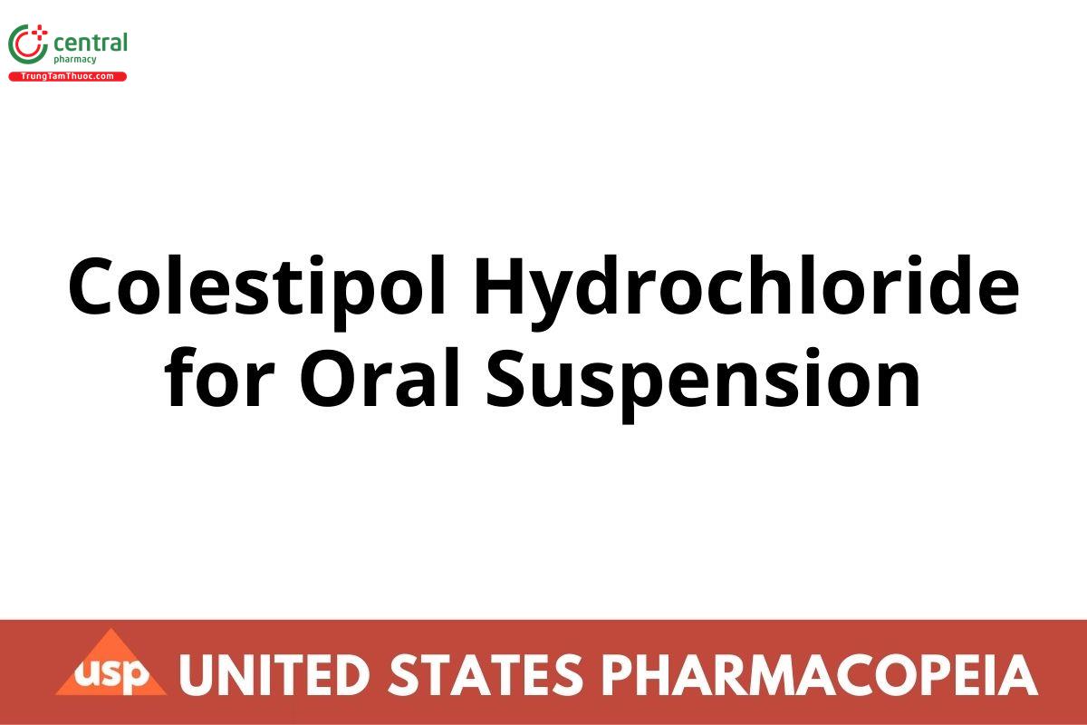Colestipol Hydrochloride for Oral Suspension