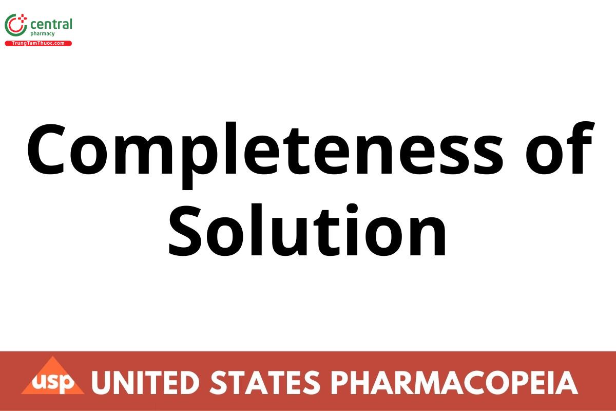 Completeness of Solution