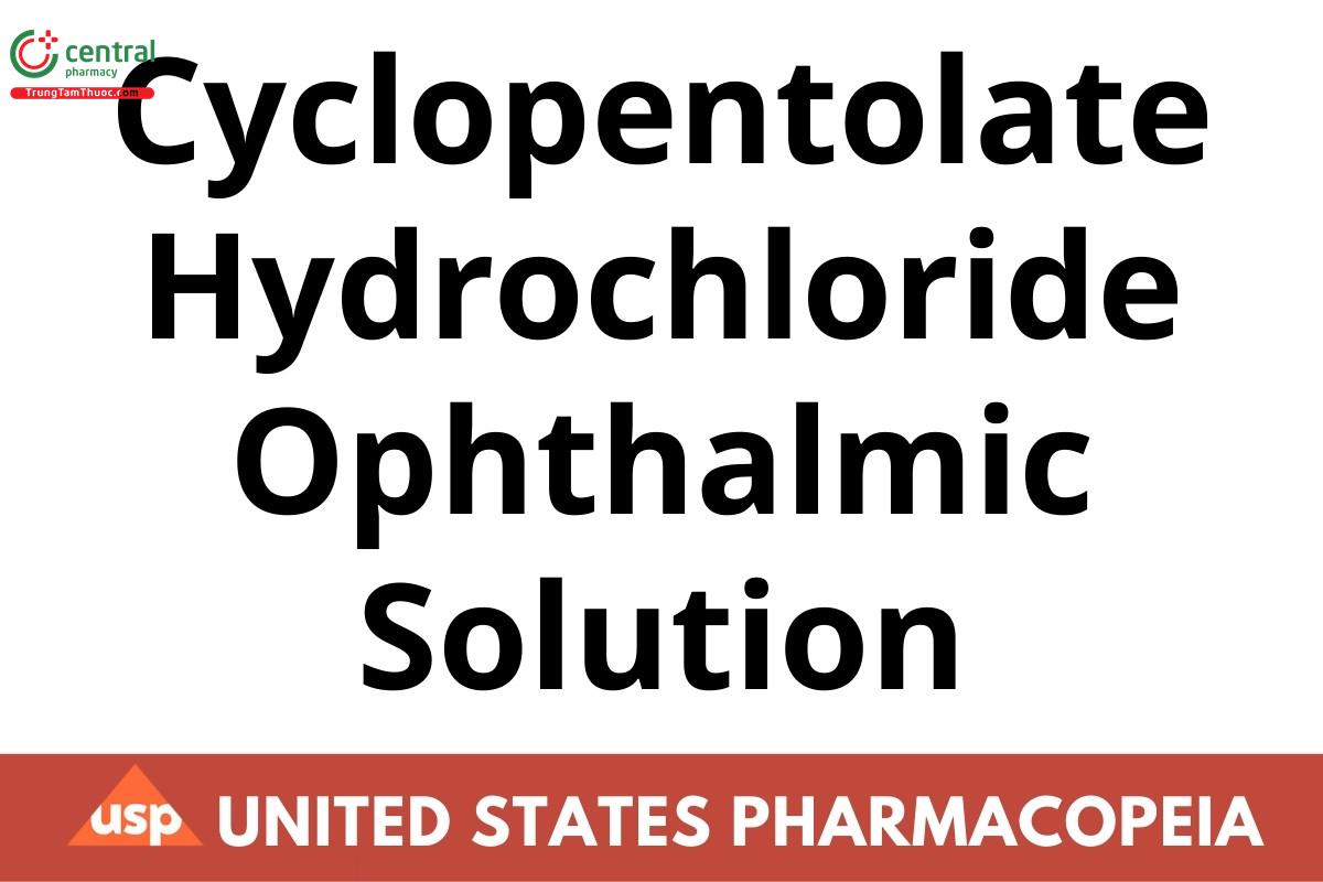 Cyclopentolate Hydrochloride Ophthalmic Solution