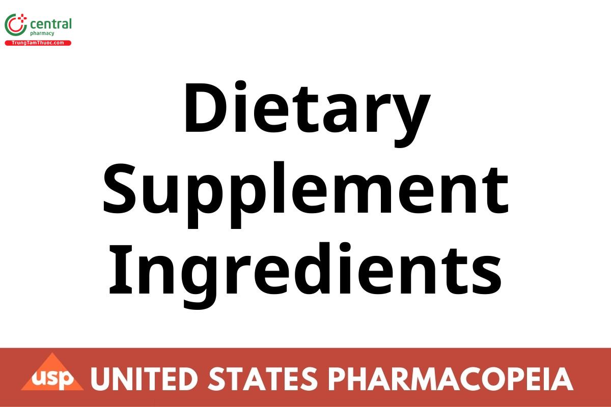 Dietary Supplement Ingredients
