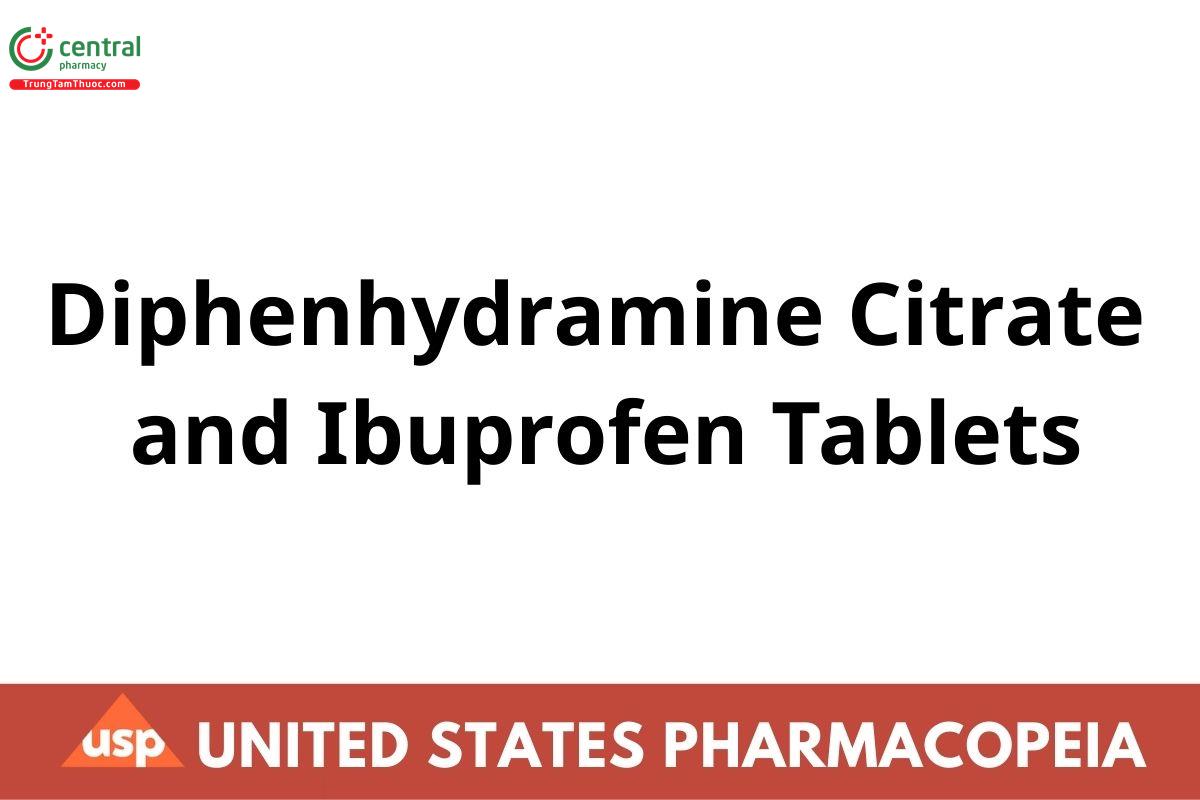 Diphenhydramine Citrate and Ibuprofen Tablets