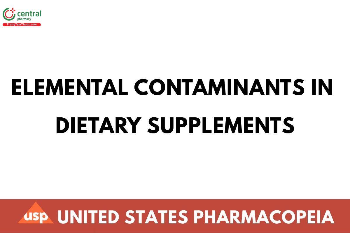 ELEMENTAL CONTAMINANTS IN DIETARY SUPPLEMENTS