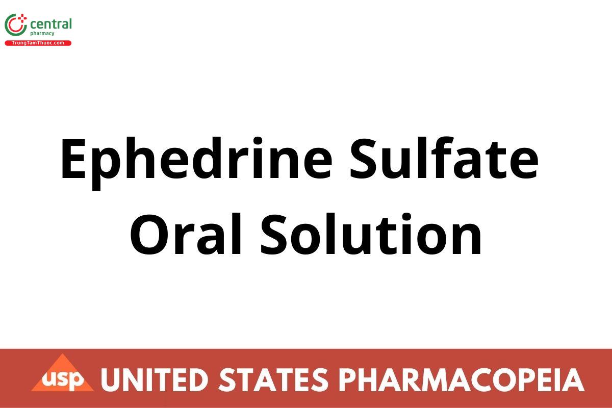 Ephedrine Sulfate Oral Solution