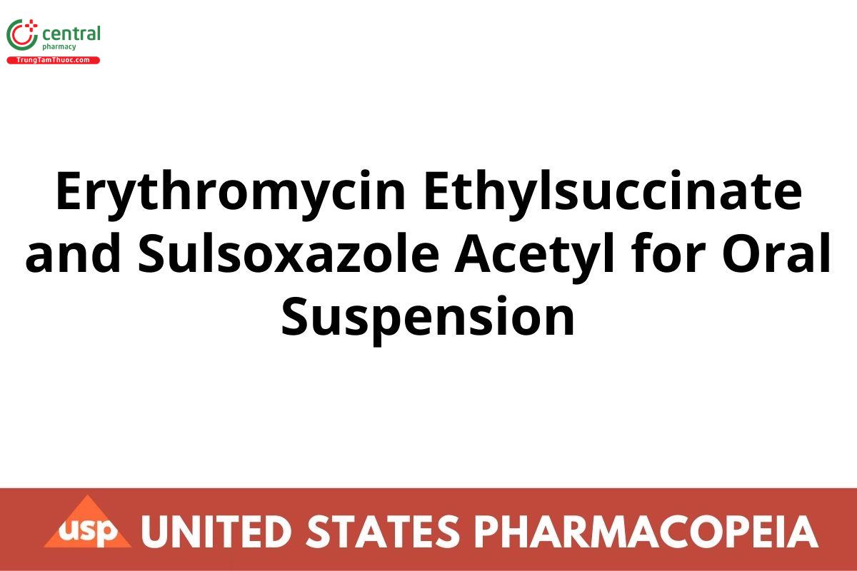 Erythromycin Ethylsuccinate and Sulsoxazole Acetyl for Oral Suspension