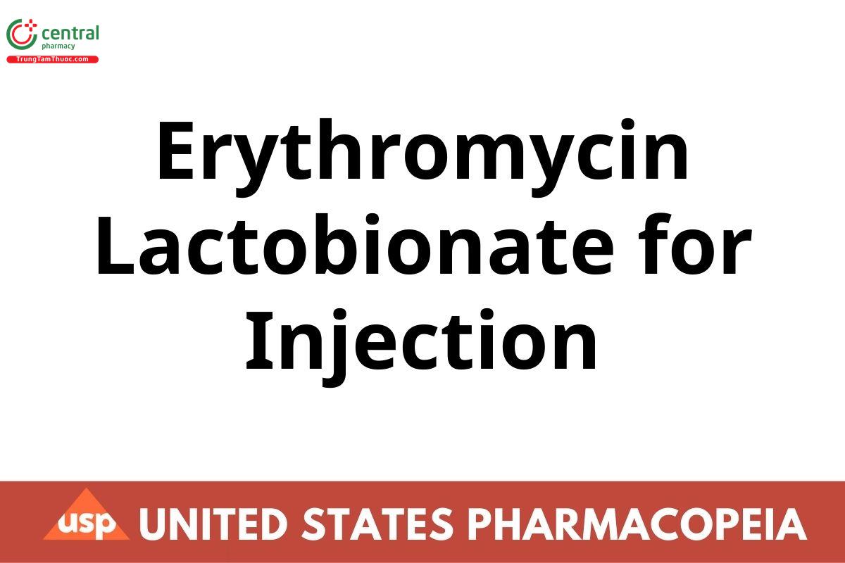 Erythromycin Lactobionate for Injection
