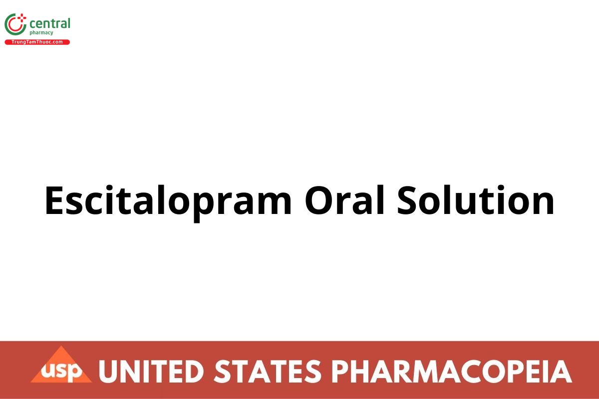 Escitalopram Oral Solution