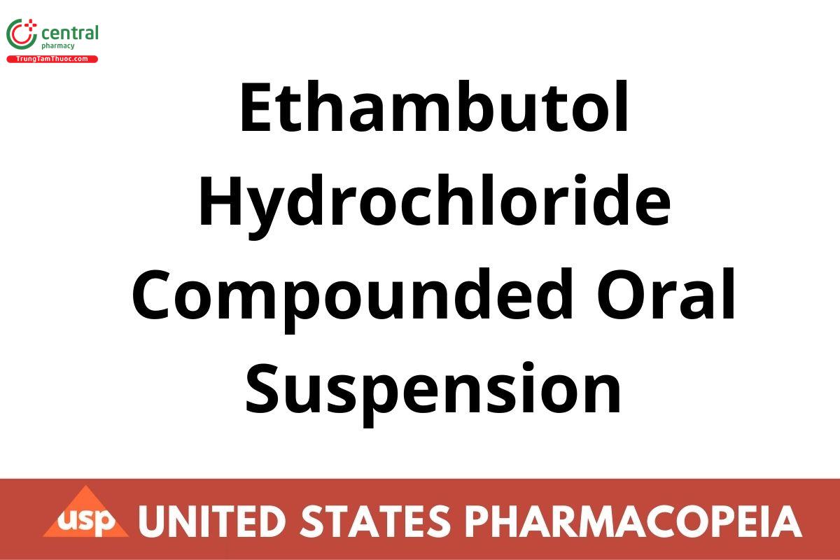 Ethambutol Hydrochloride Compounded Oral Suspension