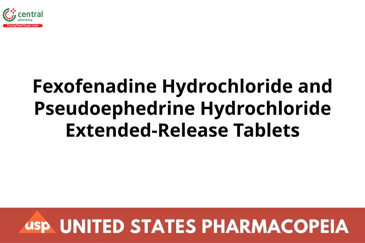 Fexofenadine Hydrochloride and Pseudoephedrine Hydrochloride Extended-Release Tablets