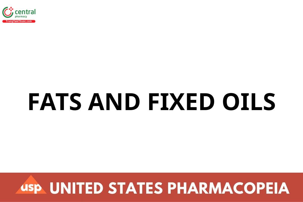 FATS AND FIXED OILS