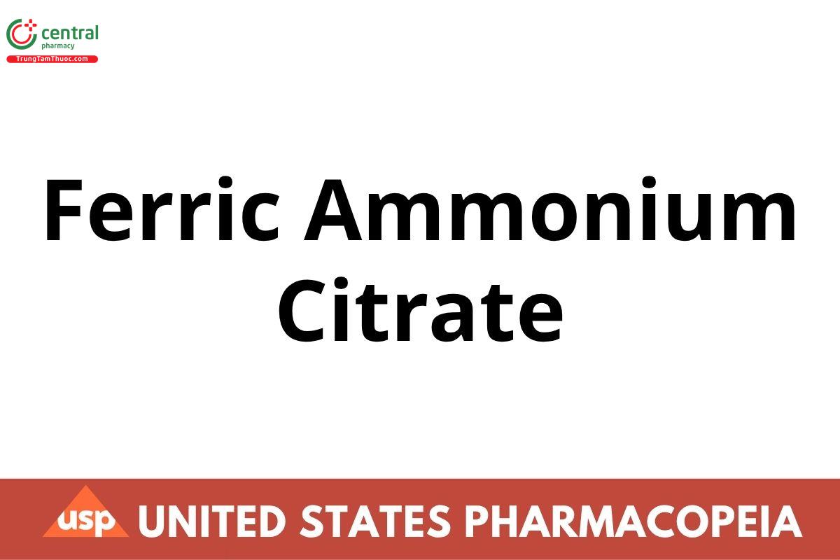 Ferric Ammonium Citrate 