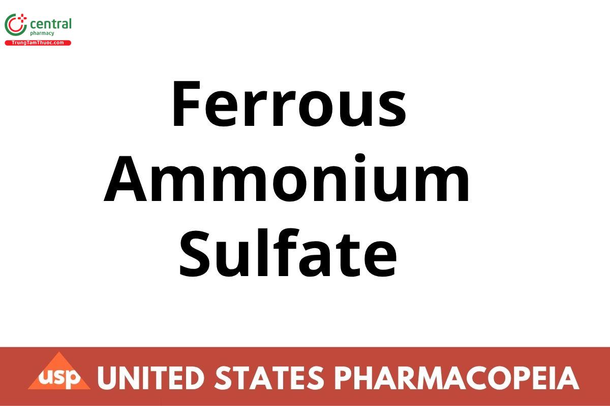 Ferrous Ammonium Sulfate