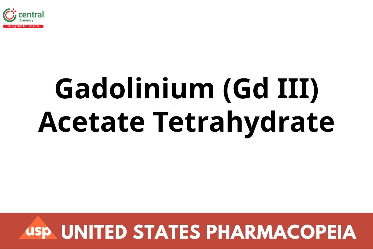 Gadolinium (Gd III) Acetate Tetrahydrate
