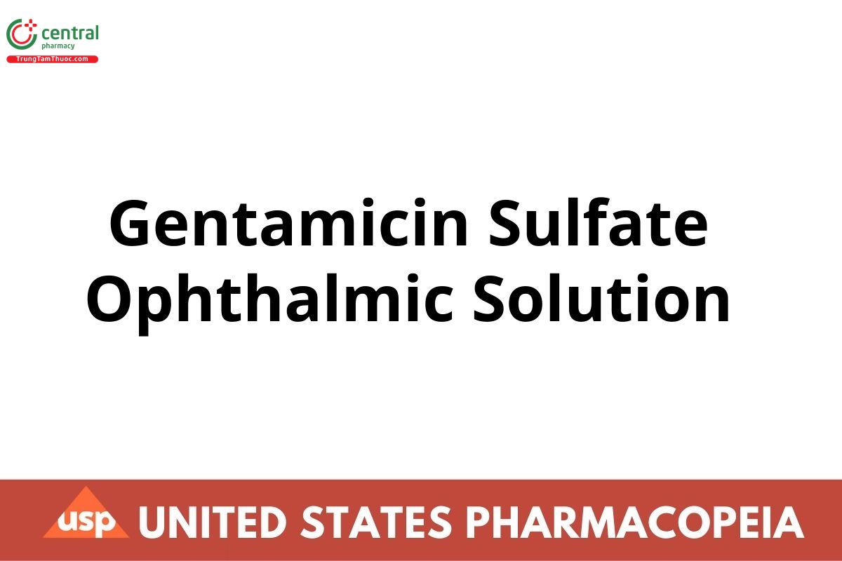 Gentamicin Sulfate Ophthalmic Solution
