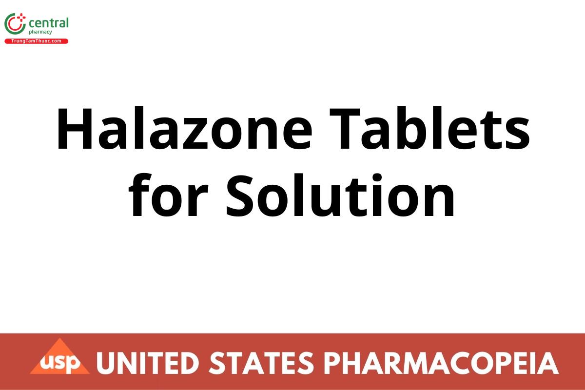 Halazone Tablets for Solution