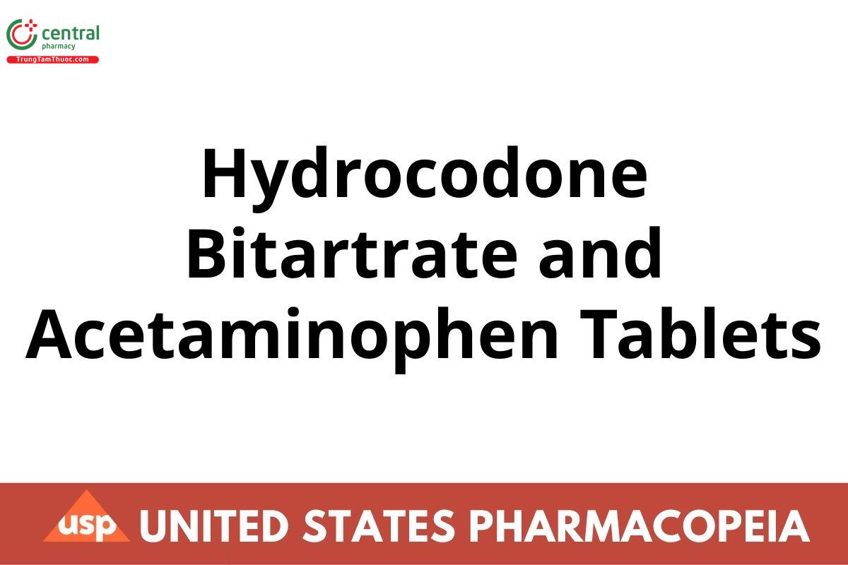 Hydrocodone Bitartrate and Acetaminophen Tablets