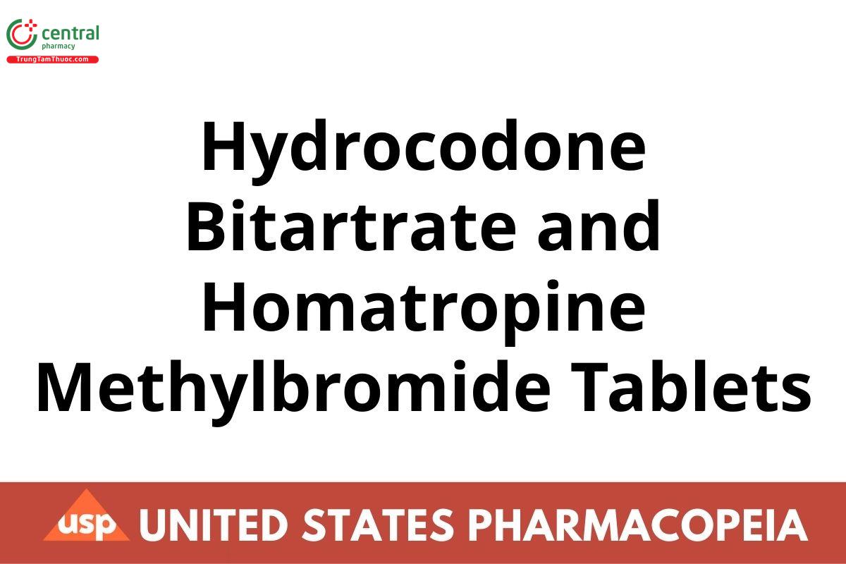 Hydrocodone Bitartrate and Homatropine Methylbromide Tablets
