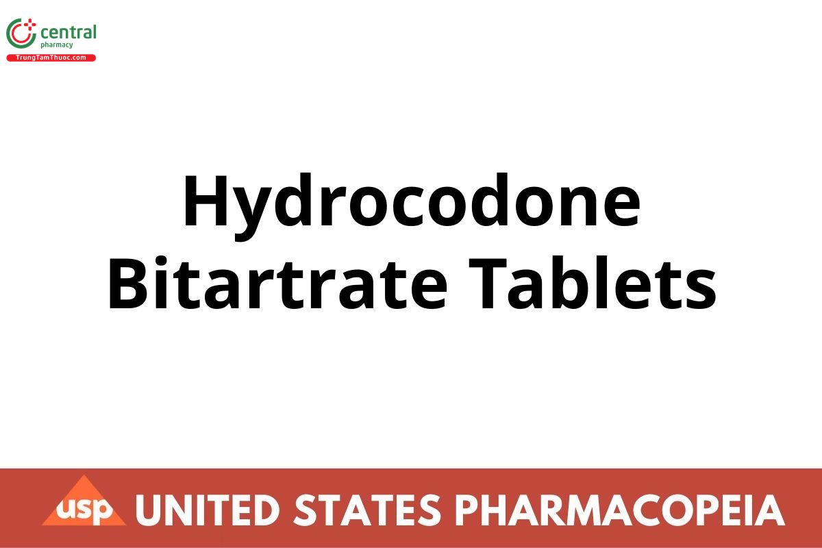 Hydrocodone Bitartrate Tablets