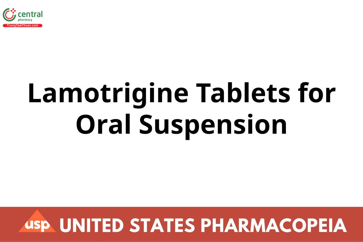 Lamotrigine Tablets for Oral Suspension