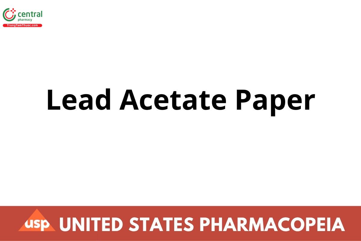 Lead Acetate Paper