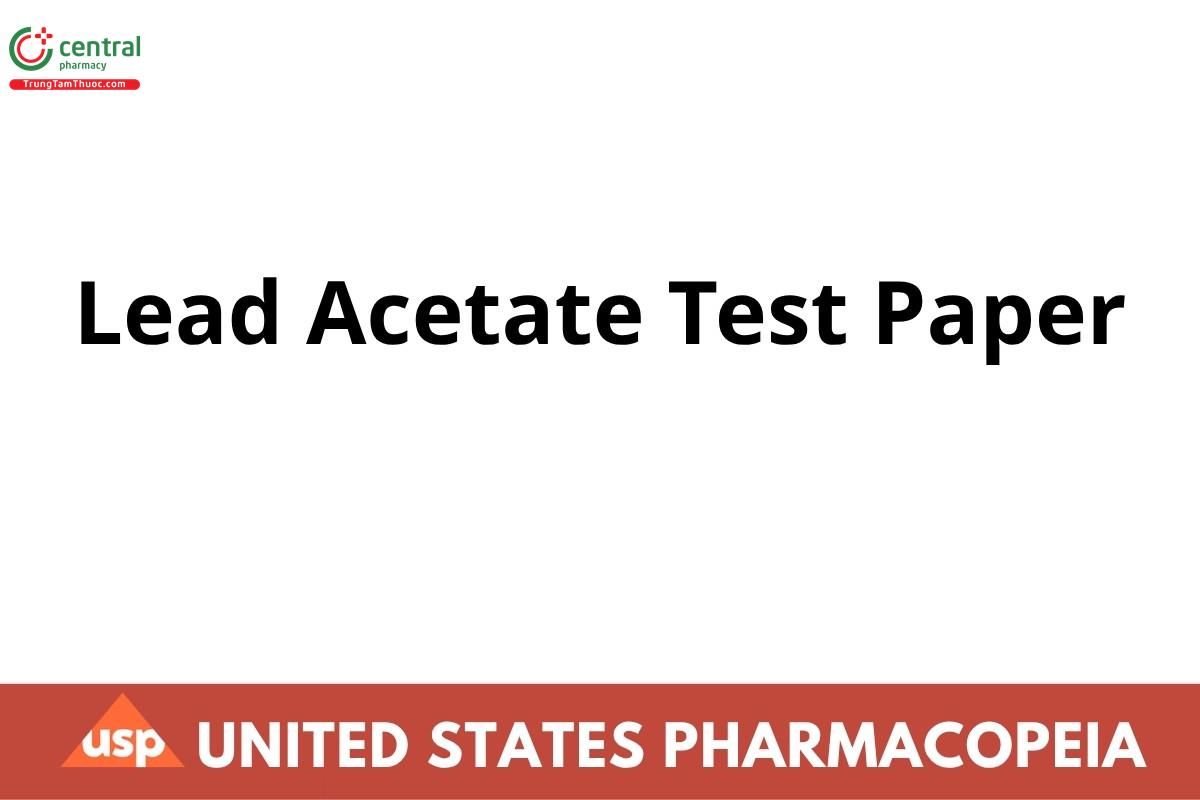 Lead Acetate Test Paper