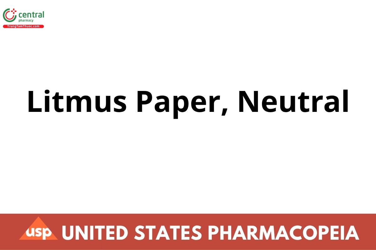 Litmus Paper, Neutral