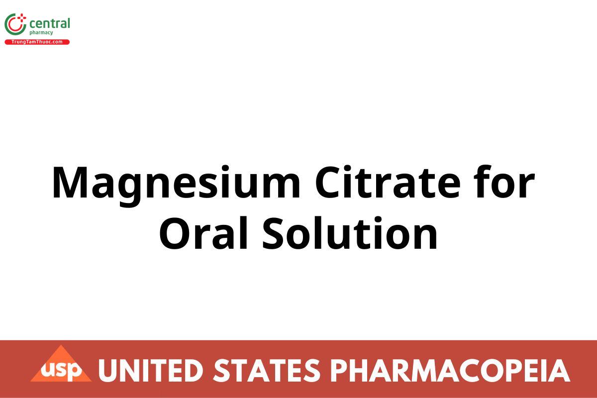 Magnesium Citrate for Oral Solution