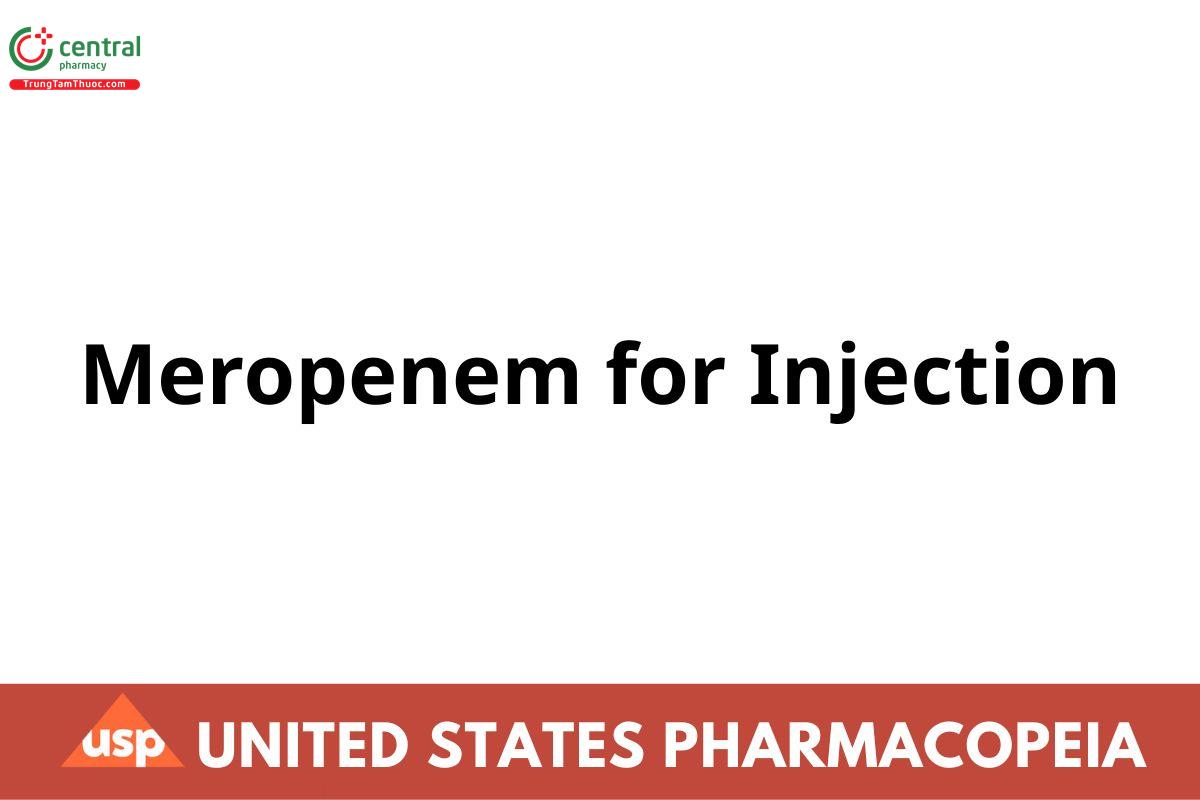 Meropenem for Injection