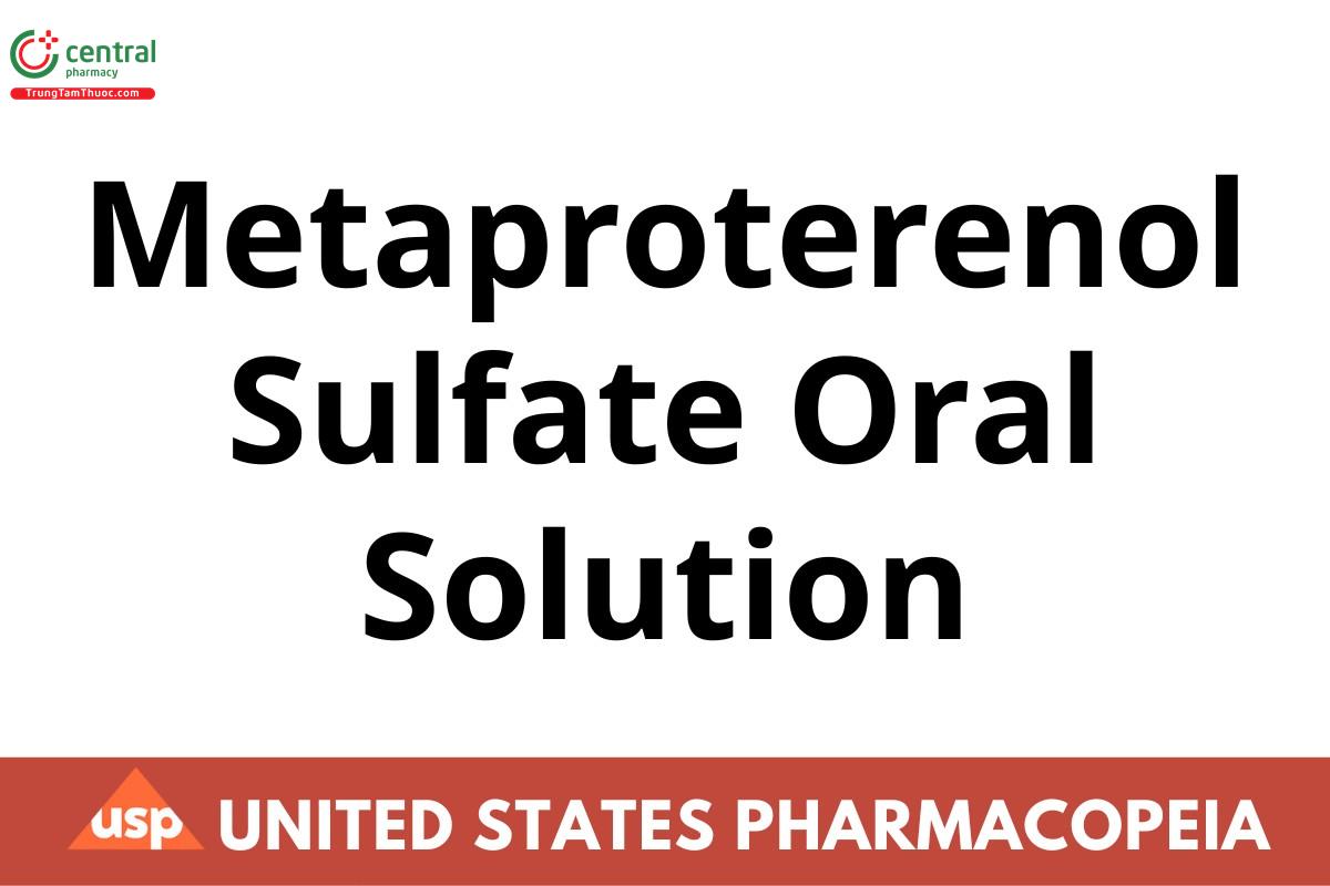 Metaproterenol Sulfate Oral Solution