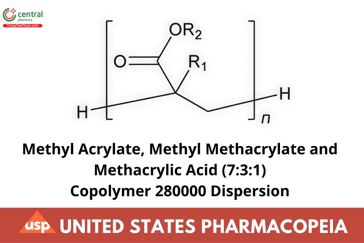 Methyl Acrylate, Methyl Methacrylate and Methacrylic Acid (7:3:1) Copolymer 280000 Dispersion